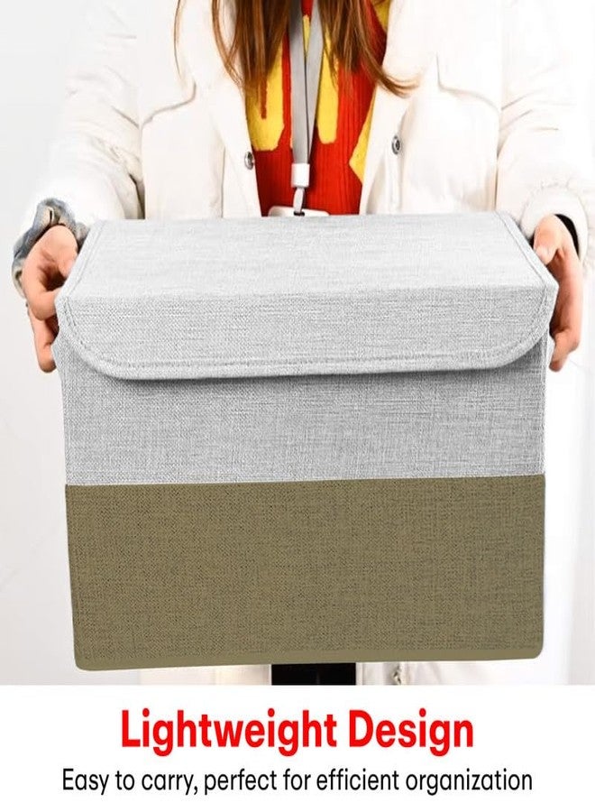 PRIME PICK صندوق تخزين ملابس PRIME PICK أخضر - منظم تخزين قابل للطي بسعة كبيرة للملابس، وأغطية الأسرة، والألعاب، والأغراض الموسمية - متين، مقاوم للغبار والماء، عبوة من قطعة واحدة خضراء - Image 2